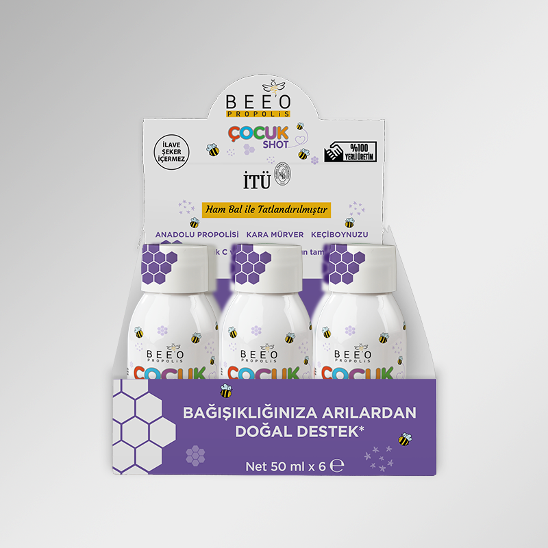 BEEO Kara Mürver Çocuk Shot 6'lı