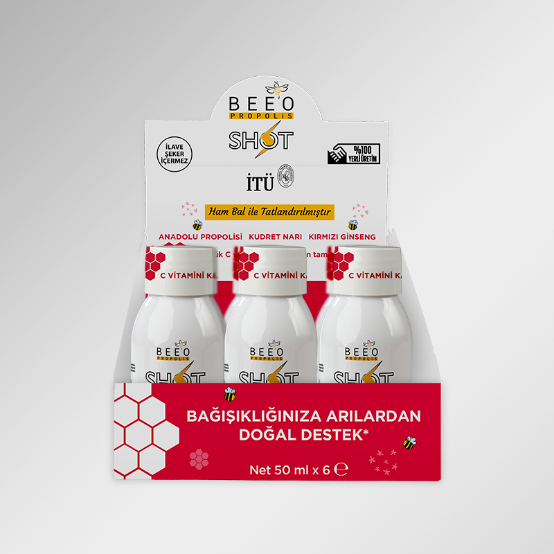 BEEO Kudret Narı Ginseng Propolis Shot 6'lı