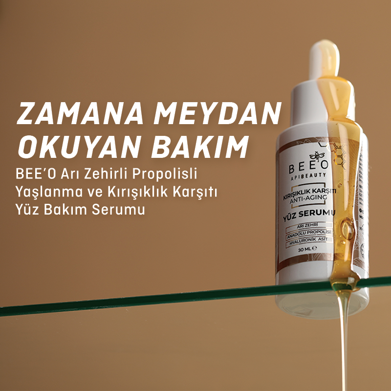 beeo arı zehirli yüz bakım serumu