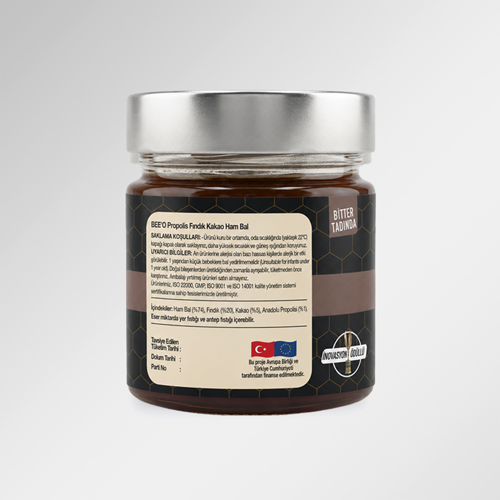 BEEO Propolis Fındık Kakao Ham Bal Karışımı