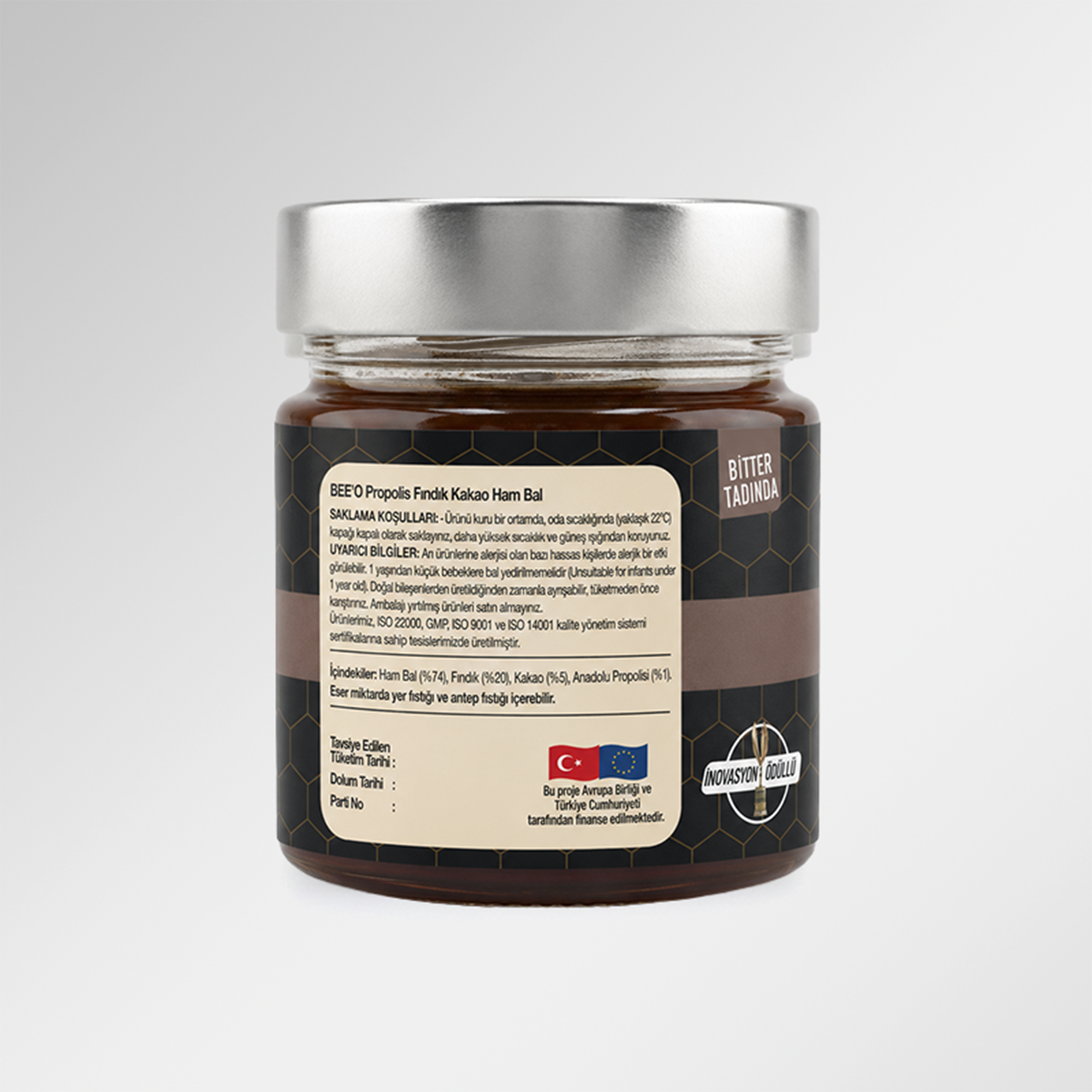 BEEO Propolis Fındık Kakao Ham Bal Karışımı