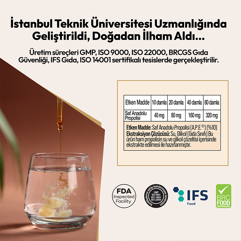 BEEO Suda Çözünebilir Propolis Damla
