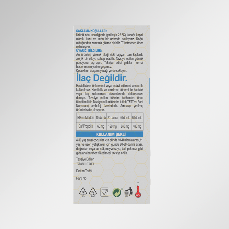 beeo up suda çözünür propolis damla