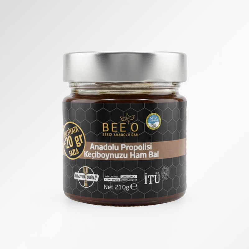 BEEO Propolis Keçiboynuzu Ham Bal Karışımı